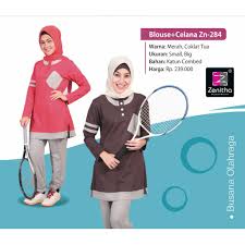 Model busana muslim santai masa kini. Setelan Baju Olahraga Remaja Modis Blouse Celana Senam Wanita Training Dewasa Muslim Zn 284 Shopee Indonesia