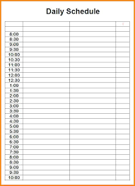 Printable Blank Daily Schedule Template 4 Templates Example Templates Example In 2020 Daily Calendar Template Daily Schedule Template Daily Calendar Printable