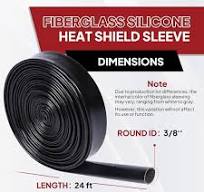 Silicone Fiberglass Sleeve High Temperature Heat Shield Wire ...