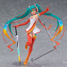 Free Shipping 5 Anime Vocaloid Hatsune Miku Racing Miku 2016 Ver Boxed 14cm Pvc Action Figure Collection Model Figm Racing Miku Hatsune Miku Racing Miku 2016