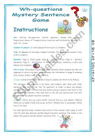 Features ✔ hundreds of fun. Wh Questions Mystery Game Esl Worksheet By Erika Andel