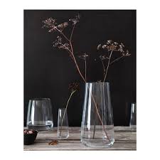 Vase en verre transparent, vase à rayures verticales, convient à la décoration intérieure, au mariage, grand bleu. Idee Deco Grand Vase Transparent De Design Epure