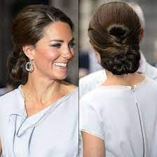With these bridesmaid hair ideas, getting everyone glammed up for your wedding will be a piece of cake. Lovely And Could Actually Wear This In Uniform Too Hair Styles Kate Middleton Hair Wedding Guest Hairstyles