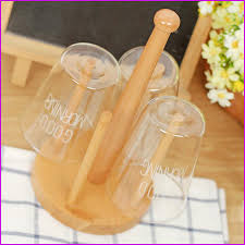 Bamboo wine storage set holds wine bottle holder and glass hanger drying rack wine stand. 2021 Water Glass Rack Cup Hanger Wood Coffee Tea Cup Storage Holder Stand Mug Hanging Display Rack Cup Shelf From Xumeng1688 8 54 Dhgate Com