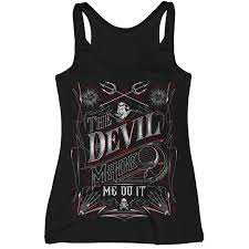 So how is that scene explained? The Devil Made Me Do It Tank Top Red Devil Clothing