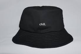 Chill Bucket Hat Black Bucket Hat Custom Bucket Hat Summer Etsy In 2021 Black Bucket Hat Bucket Hat Black Black Bucket