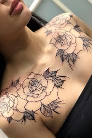 Red rose tattoos for men are quite popular and for this man, the vivid attention to details shows just how powerful his connection to this flower may be. 35 Beautiful Rose Tattoo Ideas For Women Rose Chest Tattoo Chest Piece Tattoos Chest Tattoos For Women