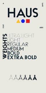 haus sans family typography poster design font inspiration graphic design typography