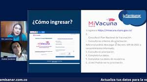 El ministerio de salud ya puso en funcionamiento la página mivacuna.sispro.gov.co, donde ya aparecen los datos que serán inmunizados contra el coronavirus. Aplicativo Web Mi Vacuna Aprende Como Utilizarlo Youtube