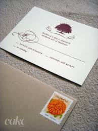 Letterpress Response Cards Were Paired With Taupe A1 Envelopes And Colorful Postage Stamps Fine Stationery Response Cards Letterpress