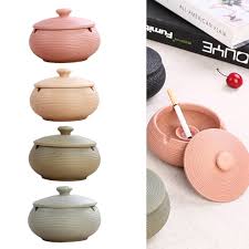 My boyfriend's brother who lives with us is a smoker. Home Decor Blesiya Nordic Style Ashtray Ceramics Ashtray With Lid For Indoor Outdoor Use Home Furniture Diy