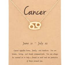 The cancer zodiac sign is known as the nurturing crab of the zodiac. Jewelry Cancer Zodiac Pendant Gold Necklace Card Poshmark