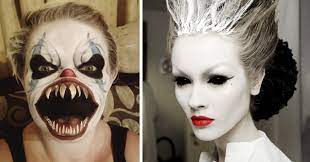 Scary demon makeup