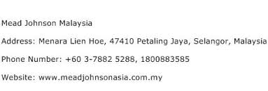 Malay language / bahasa malaysia. Mead Johnson Malaysia Address Contact Number Of Mead Johnson Malaysia