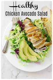 Green Salad With Avocado And Chicken Recipe Avocado Salad Salad Avocado Chicken Salad