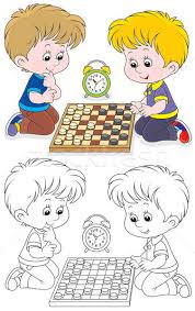 Maybe you would like to learn more about one of these? Children Play Checkers Vector Illustration C Alexbannykh 4169505 Stockfresh