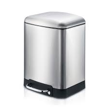 Taking out the trash just became a lot easier with the simplehuman 58 litre/15.3 stainless steel dual compartment can. 1 6 Gallon 6l Rectangular Step Kitchen Trash Can Pedal Dust Bin Trash Box Recycle Bin Waste Basket Garbage Disposal Bin Trash Container With Lid Trash Bin Liner Stainless Steel Silver Buy Online