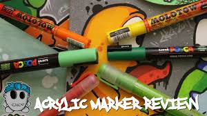 Big Acrylic Marker Review Montana Molotow Posca Youtube