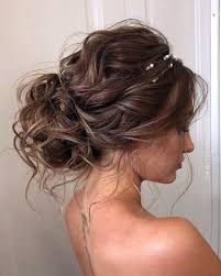 55 The Perfect Messy Wedding Hairstyles For Every Season Messy Updo Hairstyle Wedding Updo Bridal Updo Braid Messy Hair Updo Long Hair Styles Hair Styles