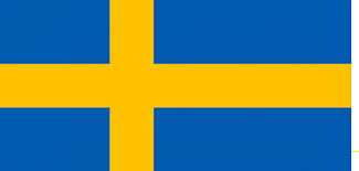 De nationale vlag van zweden is een blauwe vlag waarop een geel scandinavisch kruis is geplaatst. Op Reis Naar Zweden Met Uw Huisdier Wellopet
