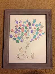 Elephant Guest Book Alternative Art Thumbprint Guest Book Etsy Baby Shower Guest Baby Shower Guest Book Baby Boy Shower