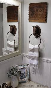 Hand towels and bath towels are both essential parts of a bathroom. Gracie Blue Around My Home Bathroom Living Room This That Horse Bathroom Decor Horse Room Decor Horse Decor