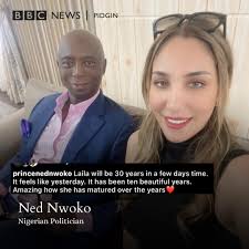Regina Daniels husband Prince Ned Nwoko don reveal say im 6th wife go soon  be 30 years and dem bin dey marry for 10 years.