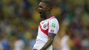 Costa rica's player joel campbell (l) celebrates after scoring the second goal against el salvador during their fifa world cup brazil 2014 north, central america and caribbean qualifier football match at the national stadium in san jose, on june 08, 2012. Now Surely Joel Campbell Must Be Piquing Arsene Wenger S Interest The National