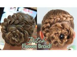 When it comes to flower updos, the dutch braided rose bun is our absolute favourite. Dutch Flower Braid Updos Cute Girls Hairstyles Youtube