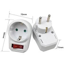 Different standard systems of plugs and sockets are used around the world. Buy European Standard De Plug Power Conversion Plug Socket 1 Turn 1 With Switch At Affordable Prices Free Shipping Real Reviews With Photos Joom