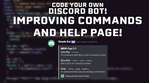 Welcome images, moderation, leveling, reaction roles, logs, high quality music and many many more! Code Your Own Discord Bot Improving Commands And Help Page Youtube