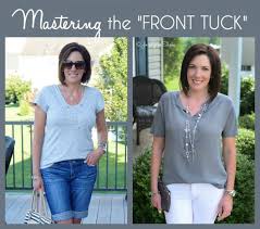 How To Front Tuck Your Shirt Fashion For Women Over 40 Fashion Over 40 Fall Fashion Trends
