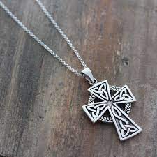 Mens Celtic Cross Necklace Sterling Silver Mens Irish Etsy Mens Celtic Cross Necklace Mens Jewelry Sterling Silver Mens