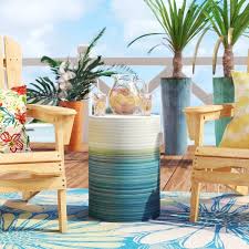 Swirl Garden Stool Strong Colors Spin Their Way Up To The Top Of The Swirl Ceramic Garden Stool Garden Stool Ceramic Garden Stools Restaurant Chairs For Sale
