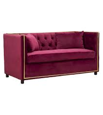 Divanetto 2 posti in velluto verde. Divano 2 Posti Luxury Velluto Bordeaux Bekreative