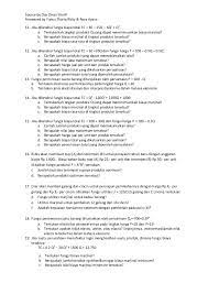 Admin dari blog contoh soal terbaru 2019 juga mengumpulkan gambar gambar lainnya terkait contoh soal biaya marginal dan penyelesaiannya dibawah ini. Latihan Soal Matematika Ekonomi Pembahasan Mbti Institut Manajem