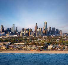 Awesome View Of Melbourne From South Melbourne Beach Victoria Pic By Lensaloft Photography Victoria Australia Melbourne Skyline Australia Travel
