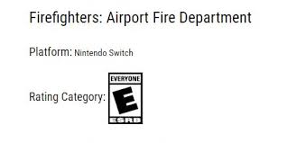 Firefighters airport fire department, now available on amazon, and at walmart canada and eb games for ps4! Esrb On Twitter Firefighters Airport Fire Department Switch From Uig Gmbh Is Rated Eforeveryone Click Here For More Https T Co Xwsr5zw1it Https T Co Xld8isupdx