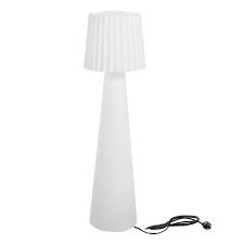 Profitant d'un moment de relaxation dans l'un de nos fauteuils de. Lampadaire Lumineux Design Filaire Abat Jour Ondule Pour Exterieur Eclairage Puissant Led Blanc Lady H150cm Culot