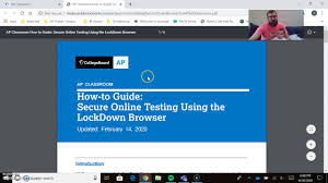 It prevents you from printing, copying, going to another url, or accessing other applications during an assessment. Ap Lockdown Browser Youtube