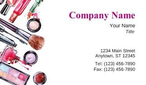 Business card for make up atrist ( set with logo and pattern) flat ready design template. Make Up Cosmetics Business Cards Makeup Cosmetic Business Cards Makeup Business Cards Premium Business Cards