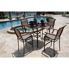 All these elements are crafted from wood and painted somehow heedlessly to accomplish attractive shabby look. Bar Height Patio Furniture Sets Ideas On Foter