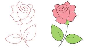 رسم وردة Dibujo Rosa How To Draw A Rose Youtube