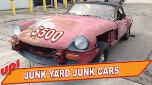 How to sell a car when there is no title available. Junk Yard Junk Cars Sell Your Car To A Salvage Yard For Parts Youtube