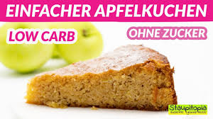 Wobei du ihn nach spätestens 30 minuten mit alufolie oder backapapier bedecken musst. Der Beste Apfelkuchen Das Rezept Fur Einen Super Kostlichen Low Carb Apfelkuchen Ohne Zucker Youtube