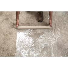 Floortex long strong pvc vinyl runner 27 x 144 for. Carpet Protector Flooring The Home Depot