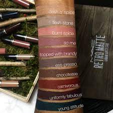 I was seeking a dark red lipstick that veered. Mac Retro Matte Liquid Lipstick Swatches On Dark Skin Cocoaswatches Liquid Lipstick Swatches Mac Retro Matte Liquid Lipstick Lipstick Swatches