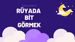 Ruyada Bit Gormek Ruya Tabiri Elele