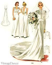 Find your perfect vintage style wedding dress or gown! 1930s Wedding History