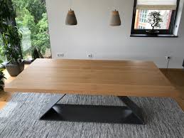.tischgestell metall, esstisch eiche, küchentisch, schwarzer rahmen, esstisch skandinavisch großer esstisch basic nio, industrieller tisch, moderne handgefertigte tische für esszimmer. Design Esstisch Metall Eiche Massivholz